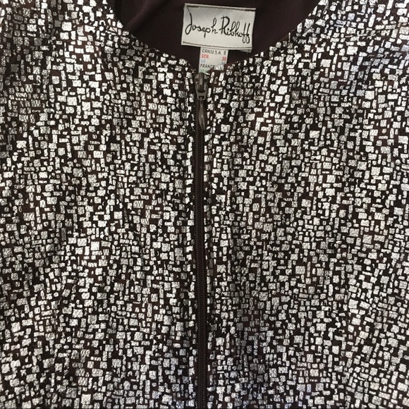 Joseph Ribkoff Brown Metallic Silver Jacket - Picture 9 of 9